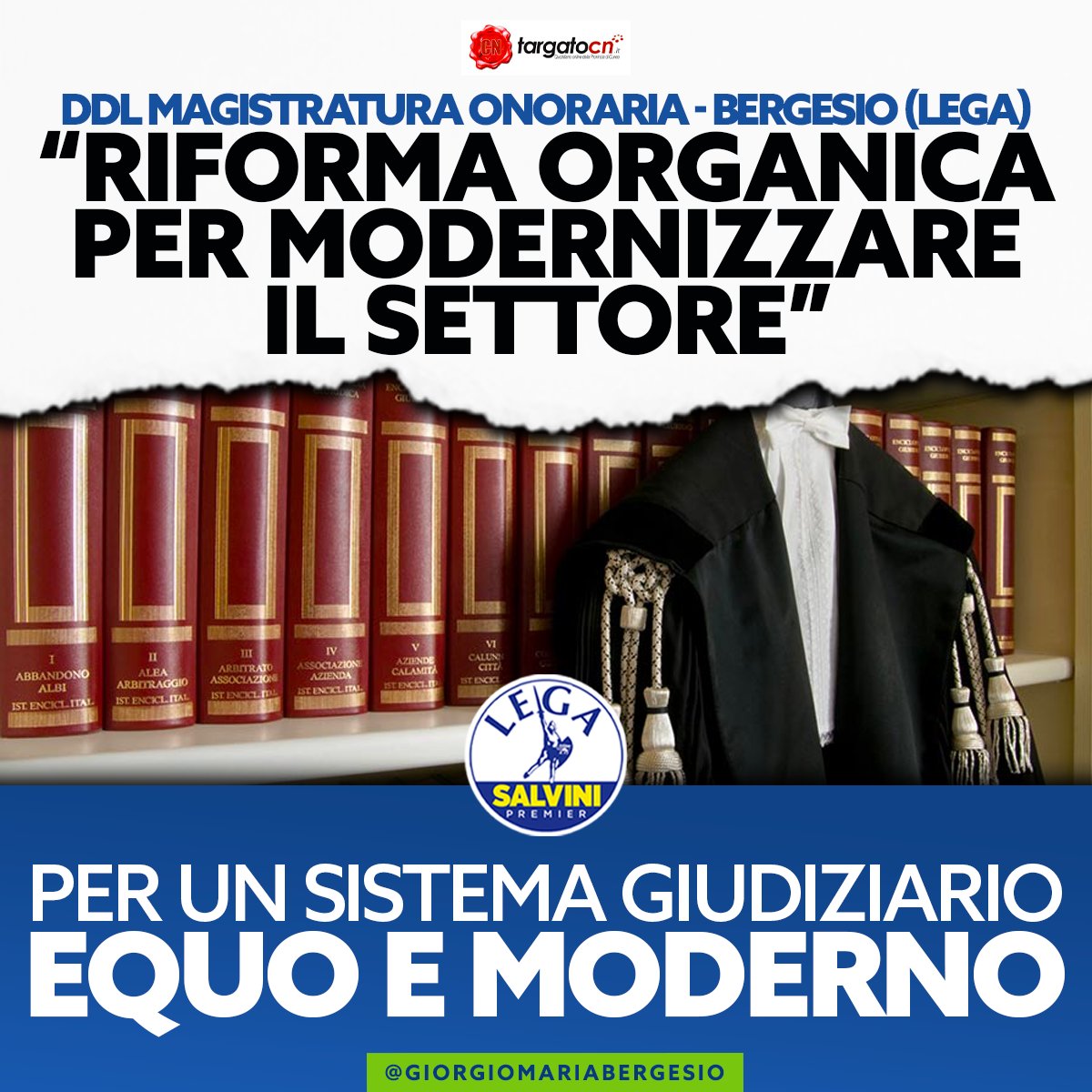 GiorgioBergesio's tweet image. Approvata in via definitiva la riforma della #MagistraturaOnoraria: un #risultato importante, atteso da oltre 25 anni, che segna un passo #concreto verso un sistema giudiziario più #moderno, #equo e vicino alle persone.