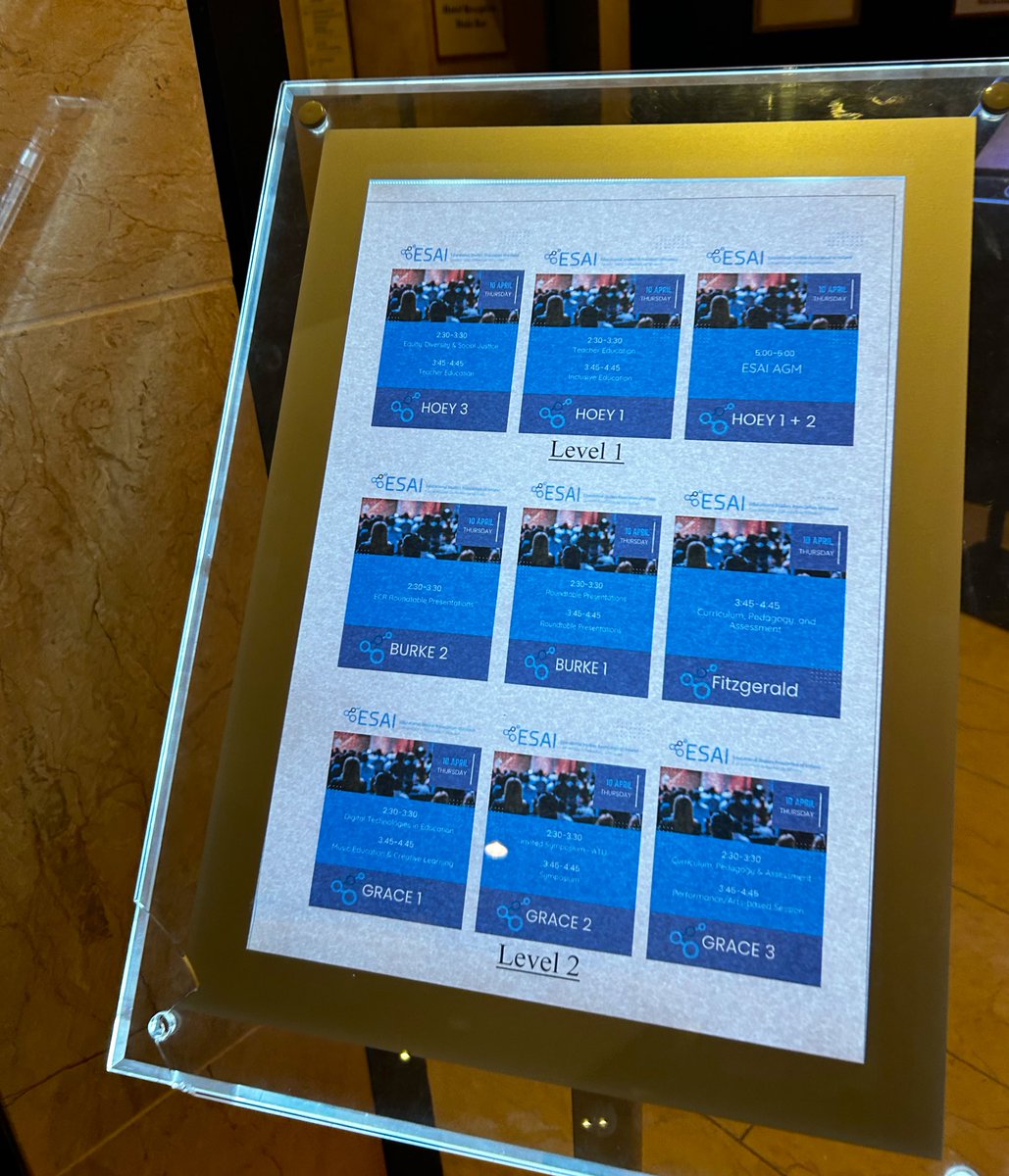 ESAI (@esai_irl) on Twitter photo It’s Conference day!! 🎉
ESAI President, <a href="/mairinglenn/">Mairin Glenn</a>, will open #esai25 in the Hoey Room, 1st floor of the Sheraton Hotel, at 11:45am.
Watch out for signs around the hotel that guide the way 👣. You can access the full updated programme via the App: conftool.org/esai2025/index… It’s Conference day!! 🎉
ESAI President, <a href="/mairinglenn/">Mairin Glenn</a>, will open #esai25 in the Hoey Room, 1st floor of the Sheraton Hotel, at 11:45am.
Watch out for signs around the hotel that guide the way 👣. You can access the full updated programme via the App: conftool.org/esai2025/index…