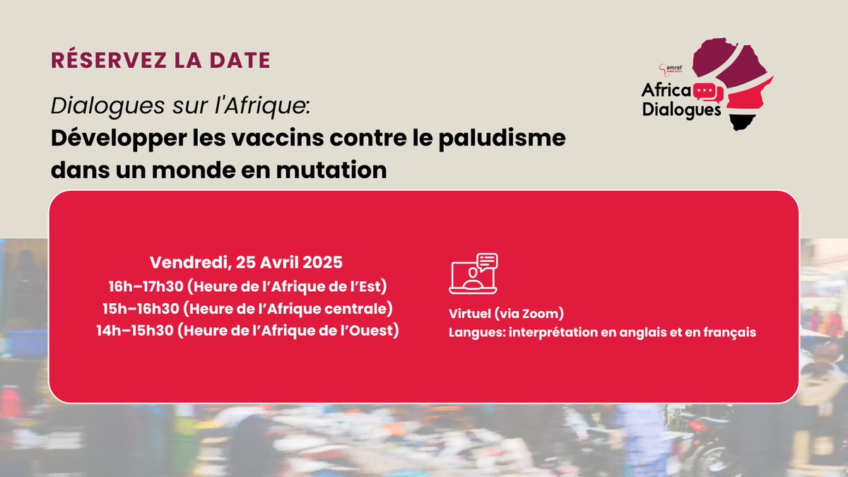 SerumInstituteIndia (@seruminstindia) on Twitter photo The world is making progress to #EndMalaria. Vaccines can help countries get ahead of this disease. Join the upcoming Malaria Day discussion with <a href="/Amref_Worldwide/">Amref Health Africa</a>:
Register here to participate:Ā newsroom.amref.org/africa-dialoguā¦
#AfricaDialogues #WorldMalariaDay The world is making progress to #EndMalaria. Vaccines can help countries get ahead of this disease. Join the upcoming Malaria Day discussion with <a href="/Amref_Worldwide/">Amref Health Africa</a>:
Register here to participate:Ā newsroom.amref.org/africa-dialoguā¦
#AfricaDialogues #WorldMalariaDay