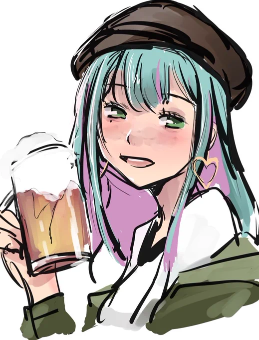 おっ。これはおさけですね!!#葦絵メルトダウン 