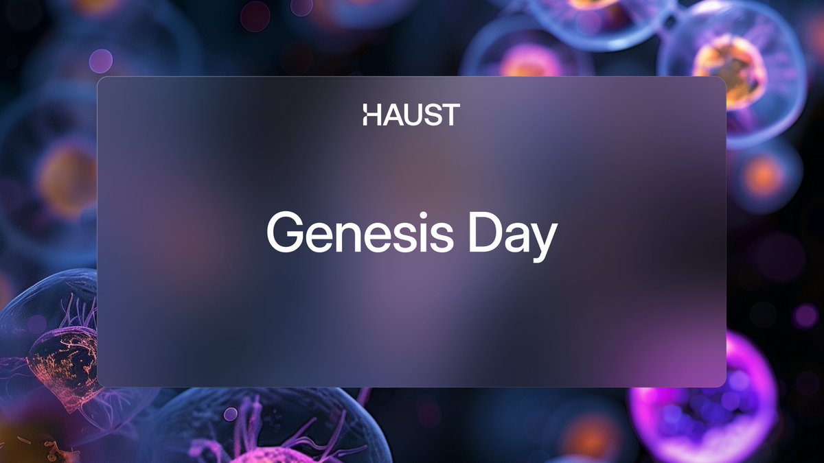 HaustNetwork's tweet photo. April 11 — we celebrate Haust Genesis Day! 🎉 Haust Network turns 1!

But we’re not just celebrating — we’re giving away something... alive. 🌱

Stay tuned — something is blooming. 🌸

Join. 🫂 Tweet. 🐦 Create. 🎨

Details dropping soon — don’t sleep. 😴🚫 #HaustGenesisDay https://t.co/ulLsB4KAyY