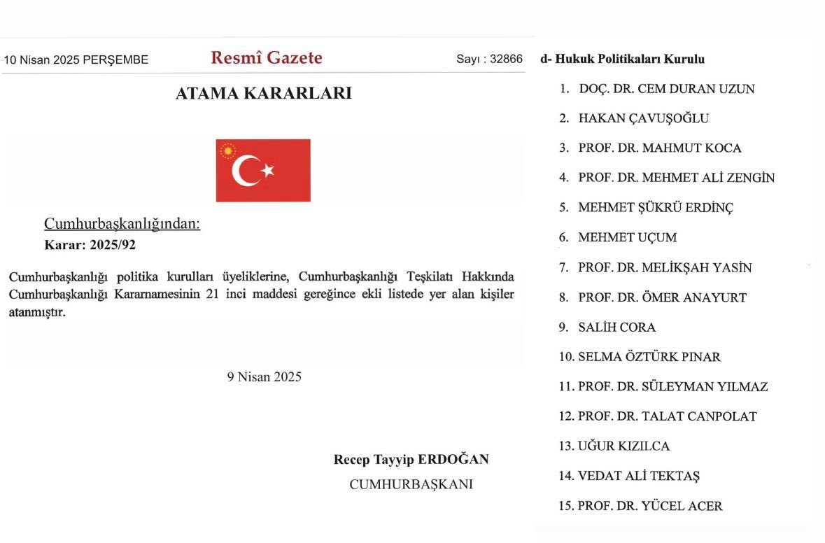 SALİH CORA (@salihcora) on Twitter photo Cumhurbaşkanımız Sayın <a href="/RTErdogan/">Recep Tayyip Erdoğan</a> ’ın tensip ve takdirleriyle, Cumhurbaşkanlığı Hukuk Politikaları Kurulu üyeliğine atanmış bulunmaktayım.
Bu önemli görevi şahsımıza layık gören Sayın Cumhurbaşkanımıza en içten şükranlarımı sunuyorum.
🤲 Cumhurbaşkanımız Sayın <a href="/RTErdogan/">Recep Tayyip Erdoğan</a> ’ın tensip ve takdirleriyle, Cumhurbaşkanlığı Hukuk Politikaları Kurulu üyeliğine atanmış bulunmaktayım.
Bu önemli görevi şahsımıza layık gören Sayın Cumhurbaşkanımıza en içten şükranlarımı sunuyorum.
🤲