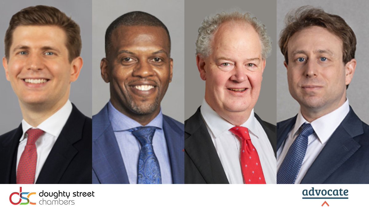 Doughty Street Chambers (@doughtystreet) on Twitter photo Doughty Street Chambers is delighted to be shortlisted in 5 categories at this year's Advocate Bar Pro Bono Awards 2025.
Young Pro Bono Barrister of the Year | <a href="/markus_findlay/">Markus Findlay</a>
Junior Pro Bono Barrister of the Year | David Stephenson
Pro Bono KC of the Year | Edward Fitzgerald KC Doughty Street Chambers is delighted to be shortlisted in 5 categories at this year's Advocate Bar Pro Bono Awards 2025.
Young Pro Bono Barrister of the Year | <a href="/markus_findlay/">Markus Findlay</a>
Junior Pro Bono Barrister of the Year | David Stephenson
Pro Bono KC of the Year | Edward Fitzgerald KC
