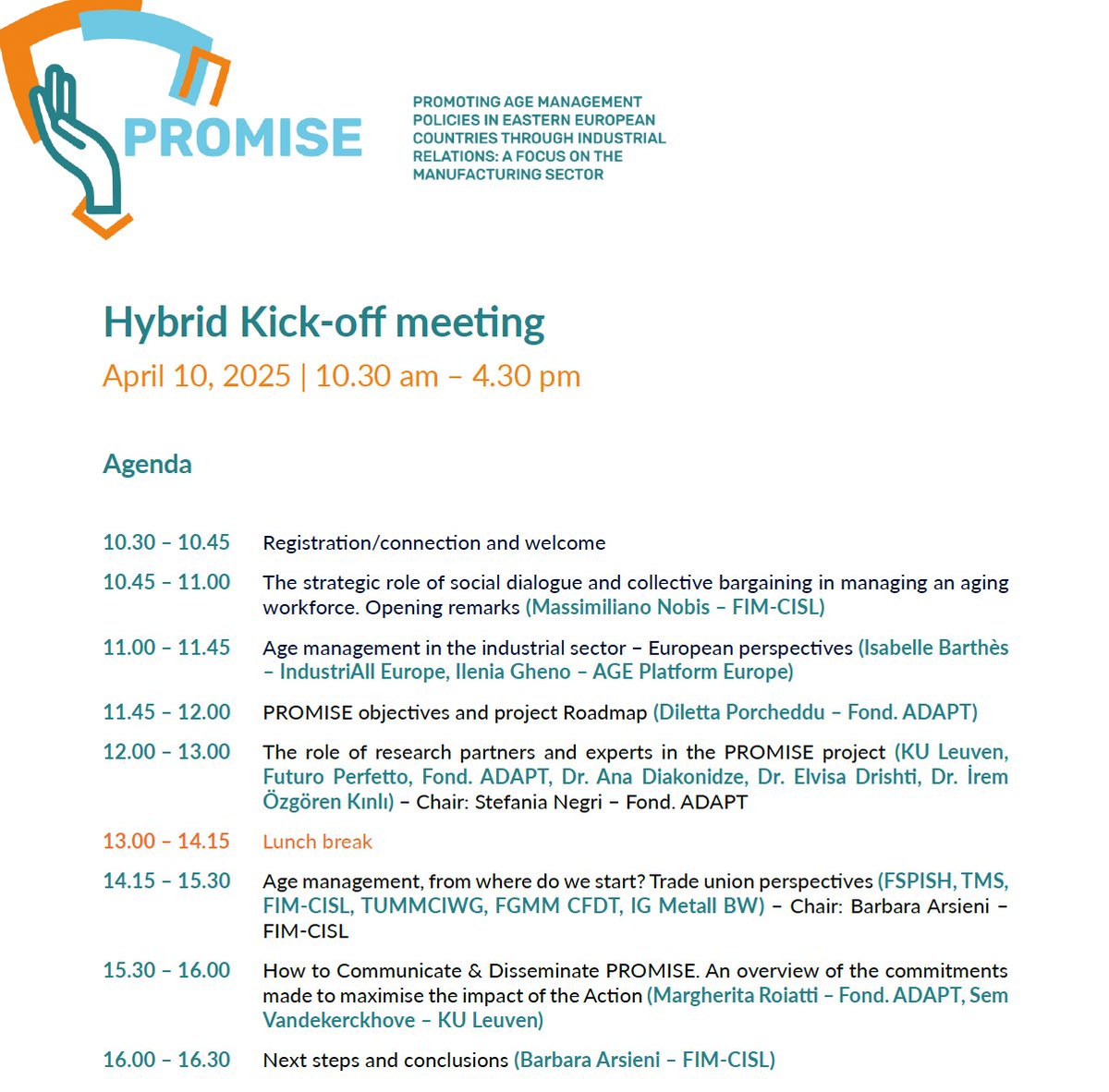 Margherita Roiatti (@margheroi) on Twitter photo "We must ensure that workplaces are safe for everyone, including older workers." Now Isabelle Barthès(<a href="/industriAll_EU/">industriAll Europe</a>) opens the hybrid KoM of the #PROMISE_EU project which aims to address the challenges posed by the #ageingworkforce via quality #socialdialogue & #training "We must ensure that workplaces are safe for everyone, including older workers." Now Isabelle Barthès(<a href="/industriAll_EU/">industriAll Europe</a>) opens the hybrid KoM of the #PROMISE_EU project which aims to address the challenges posed by the #ageingworkforce via quality #socialdialogue & #training