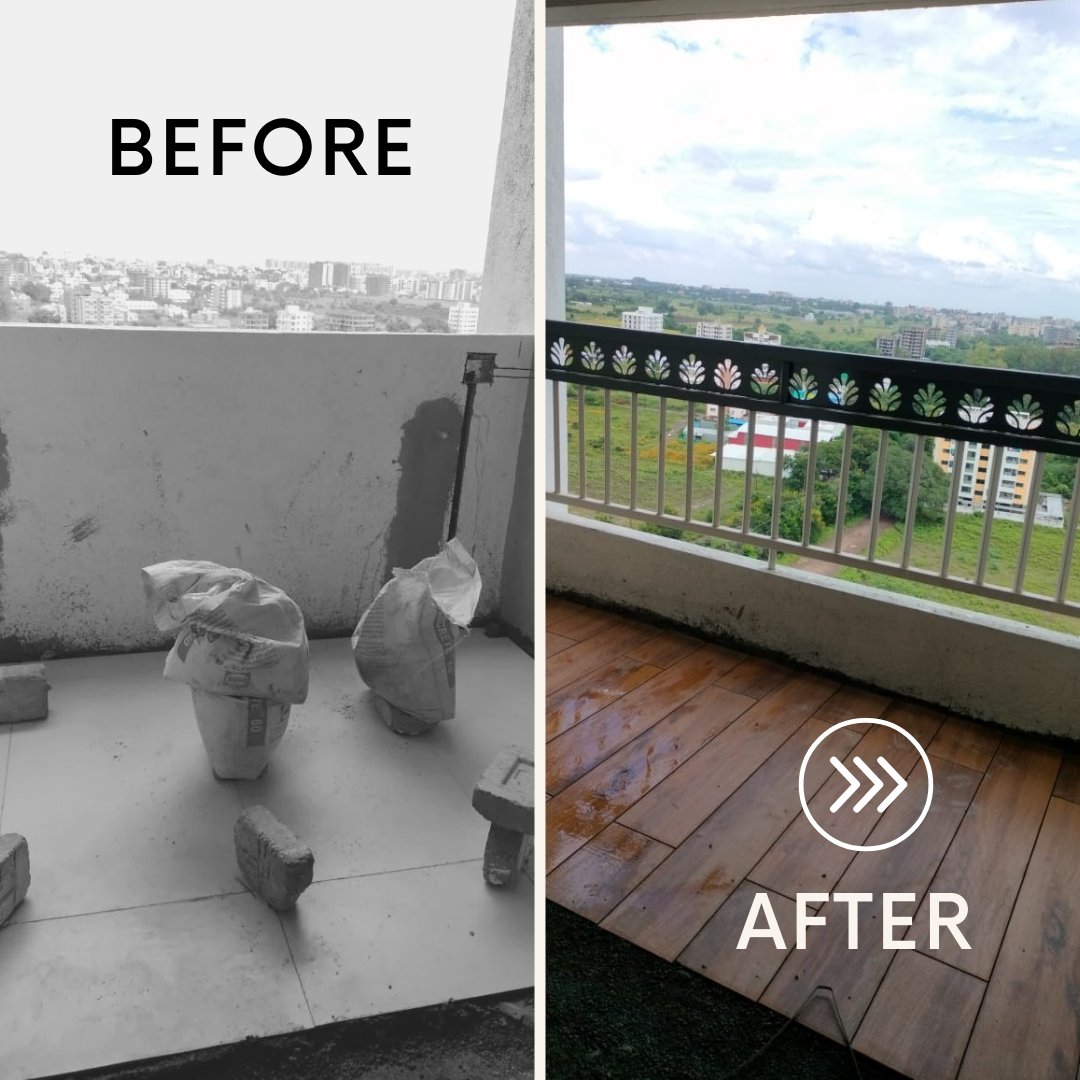 cavesstudio's tweet image. Before ➡️ After
A dull balcony turned into a cozy retreat. 🌿
Design that adds value and vibe.
✨ Small spaces, big transformations.
.
#BeforeAndAfter #BalconyMakeover #CavesStudio #InteriorDesign #Architecture #NashikDesign #HomeInspo