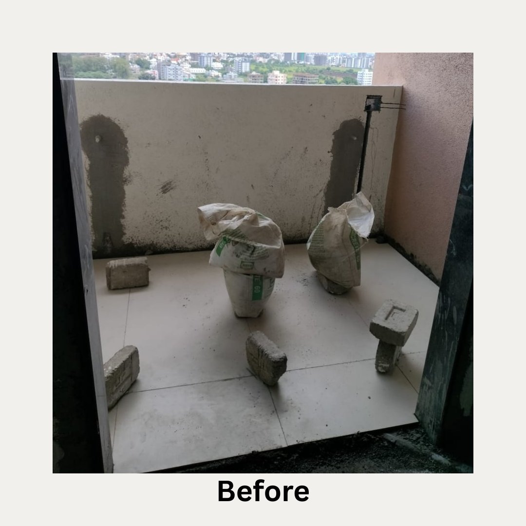 cavesstudio's tweet image. Before ➡️ After
A dull balcony turned into a cozy retreat. 🌿
Design that adds value and vibe.
✨ Small spaces, big transformations.
.
#BeforeAndAfter #BalconyMakeover #CavesStudio #InteriorDesign #Architecture #NashikDesign #HomeInspo