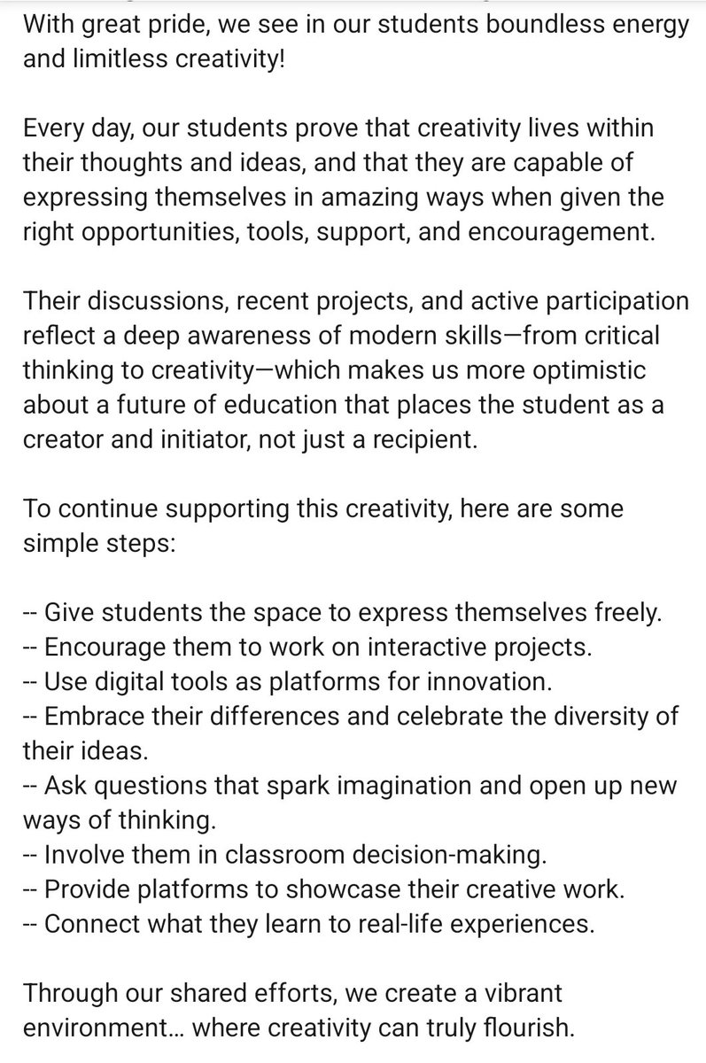 hamidalrisi's tweet photo. #StudentCreativity #AIinEducation #DigitalLearning #PrideInEducation #OurStudentsOurHope
#إبداع_الطلاب #الذكاء_الاصطناعي_في_التعليم #التعليم_الرقمي #فخر_التعليم #طلابنا_أملنا https://t.co/LYek2V33ti