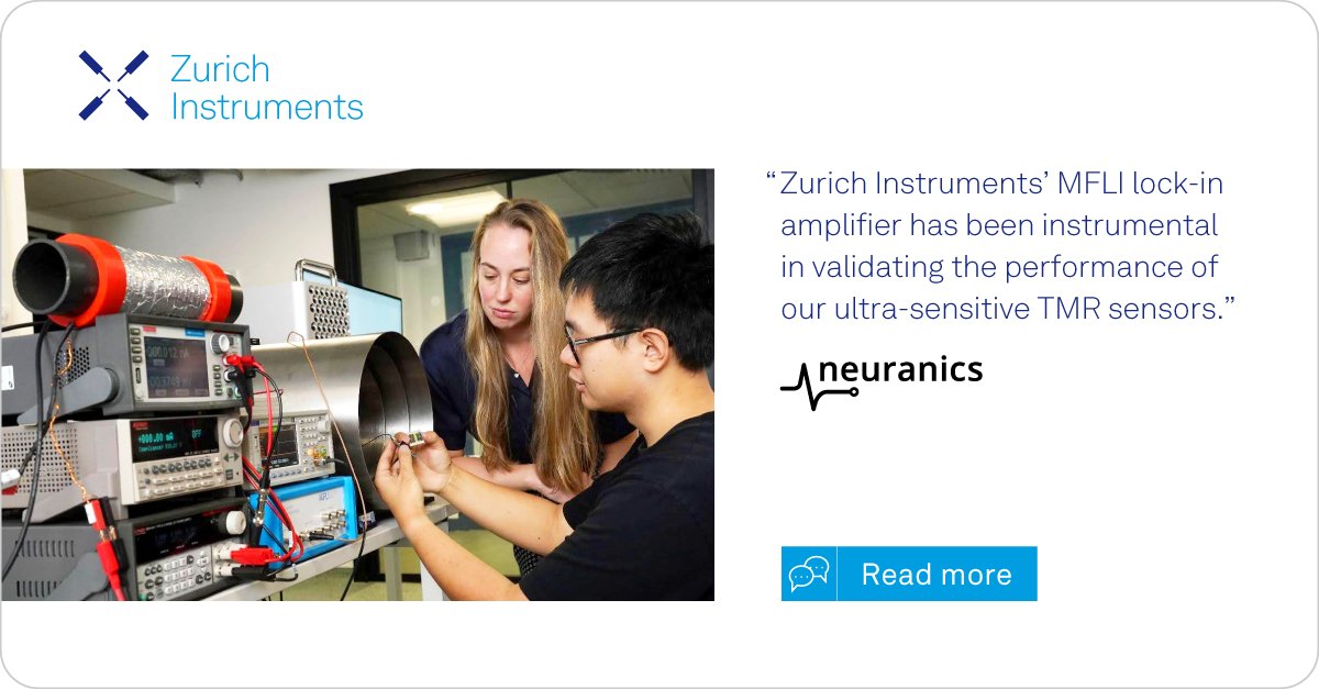 The future of human-machine interaction. 🤖⌚

@Neuranics is redefining TMR sensor tech, bringing biomagnetic signal detection to wearables, digital health, and XR! 🔍 Learn more: eu1.hubs.ly/H0jb3xC0
#zurichinstruments