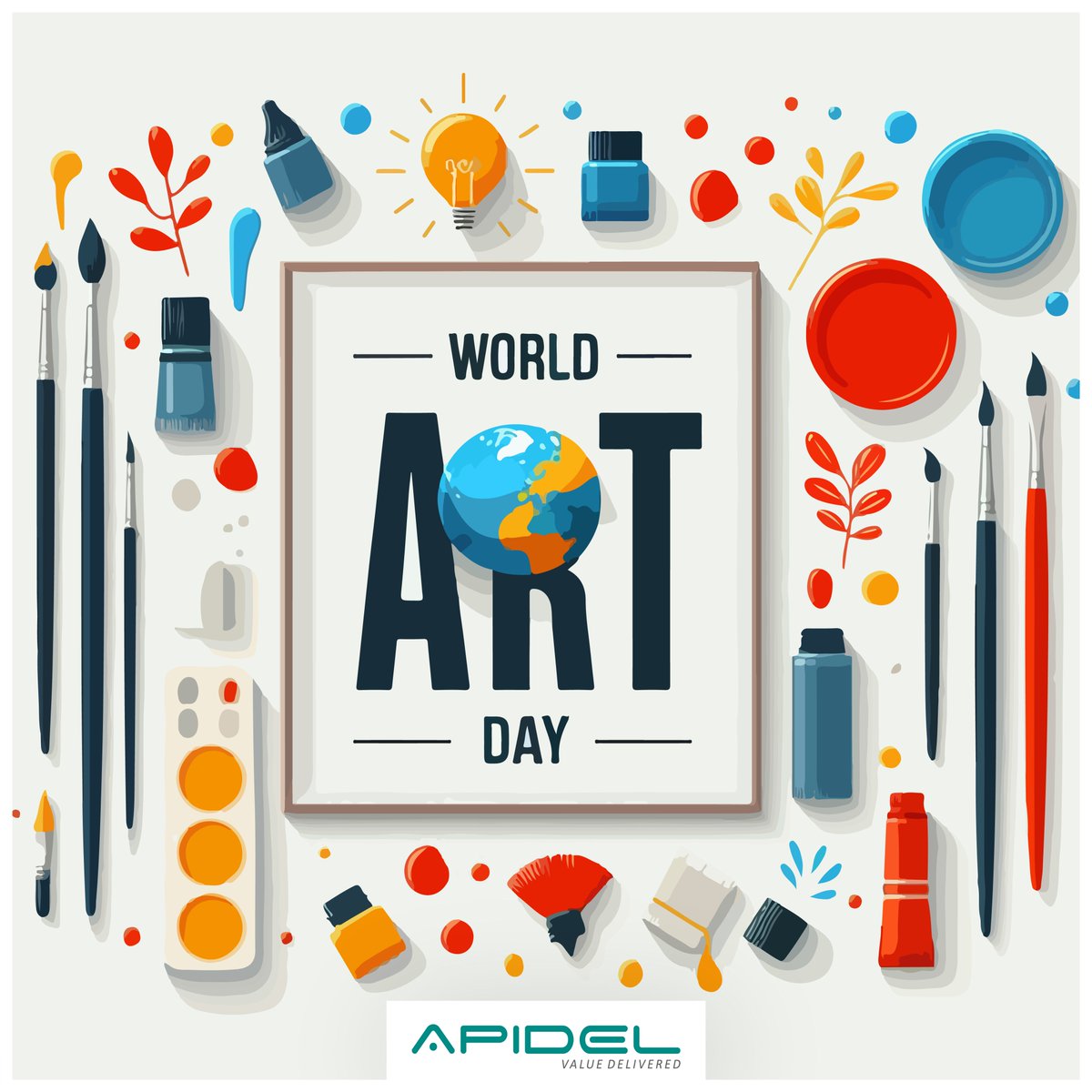 ApidelTech's tweet image. From canvas to code, art is everywhere!

This World Art Day, we salute creativity in every form — because innovation begins with a spark of imagination.

#WorldArtDay #TheArtOfTech #WorldArtDayVibes #ApidelTechnologies