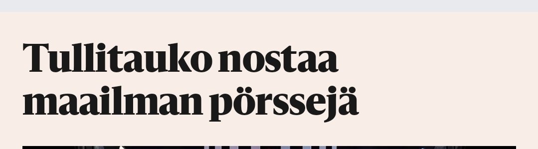 Tulitauko Ukrainaan muutamassa päivässä ei onnistunutkaan,  mutta tullitauko Yhdysvaltoihin sentään onnistui