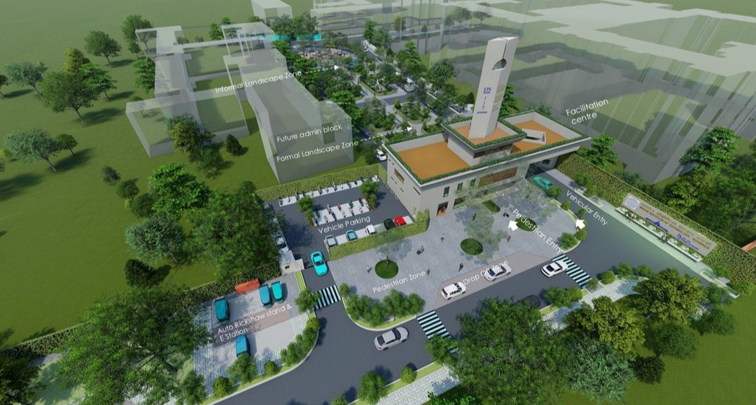 Pi_Cube_Studio's tweet image. Architecture Competition: Proposal for IIT Roorkee Main Gate design integrated with Facilitation centre to commemorate 175th year celebration of IIT Roorkee campus.

Second Prize