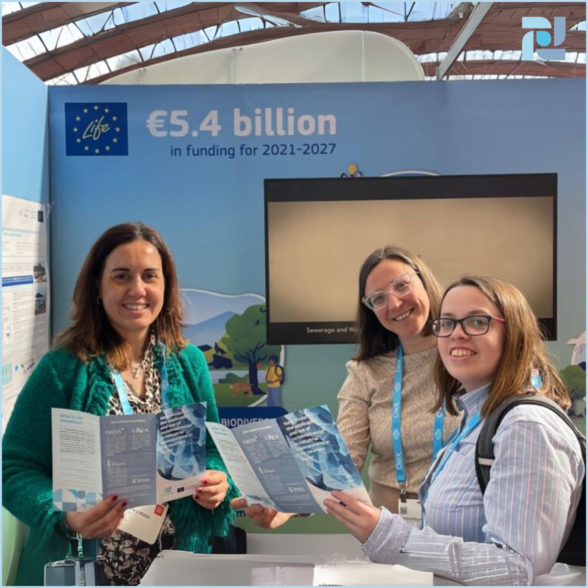LifeRewaincer's tweet photo. 📣 #LifeREWAINCER at #Aquatech2025! 

#FACSA presented its contribution to the project, and Elena Zuriaga highlighted the value of public-private collaboration in driving water innovation 💦

#WaterInnovation #PublicPrivatePartnership #Sustainability https://t.co/pZ7EMtKBoh
