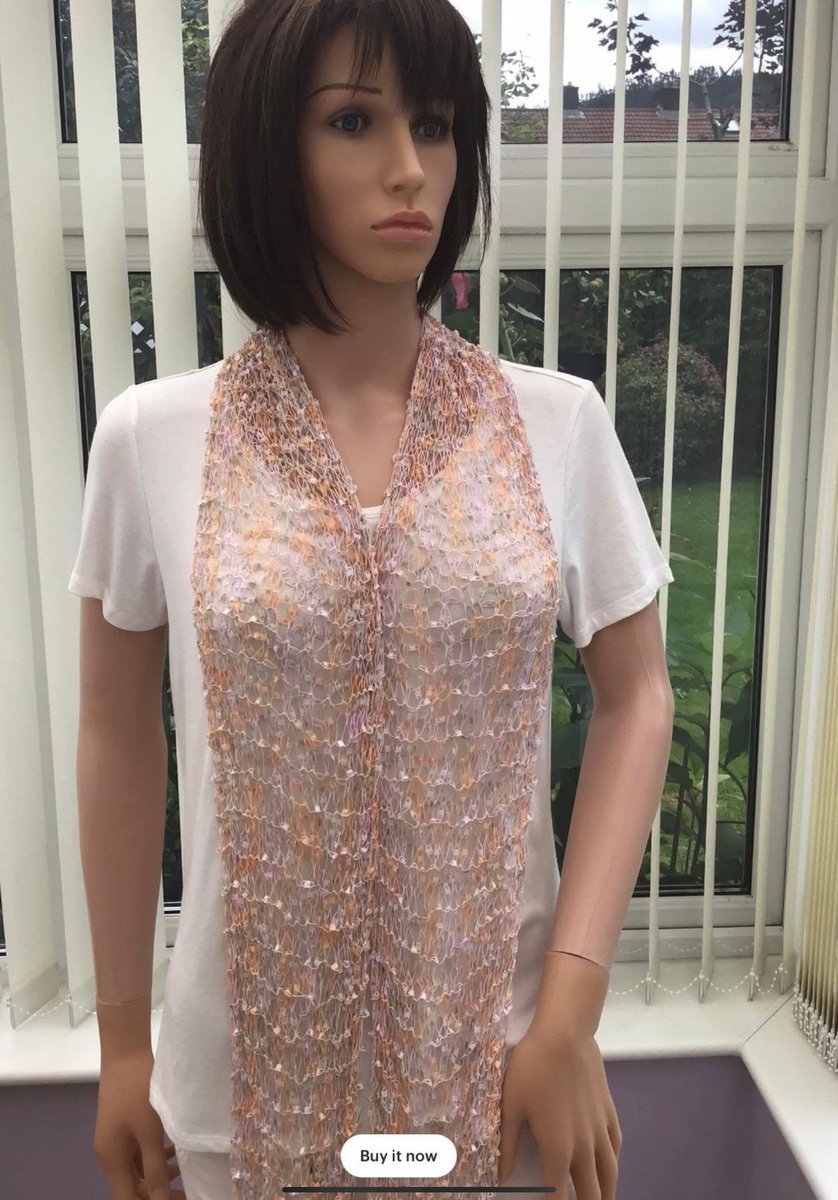 Kelebekstyles1's tweet photo. This lovely scarf is in a pretty colour combo of pale pink, orange & cream, & is soft & gentle to wear, as well as being very light- the perfect accessory! Only one left.... https://t.co/3MmgZSm4kz #Craftbizparty #elevenseshour #springwear #shopindie #UKmaker #etsyhandmade https://t.co/UJDkwFYTNu