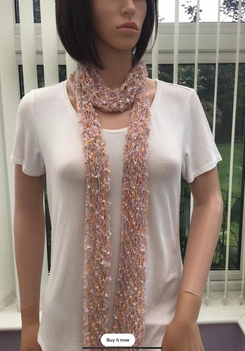 Kelebekstyles1's tweet photo. This lovely scarf is in a pretty colour combo of pale pink, orange & cream, & is soft & gentle to wear, as well as being very light- the perfect accessory! Only one left.... https://t.co/3MmgZSm4kz #Craftbizparty #elevenseshour #springwear #shopindie #UKmaker #etsyhandmade https://t.co/UJDkwFYTNu