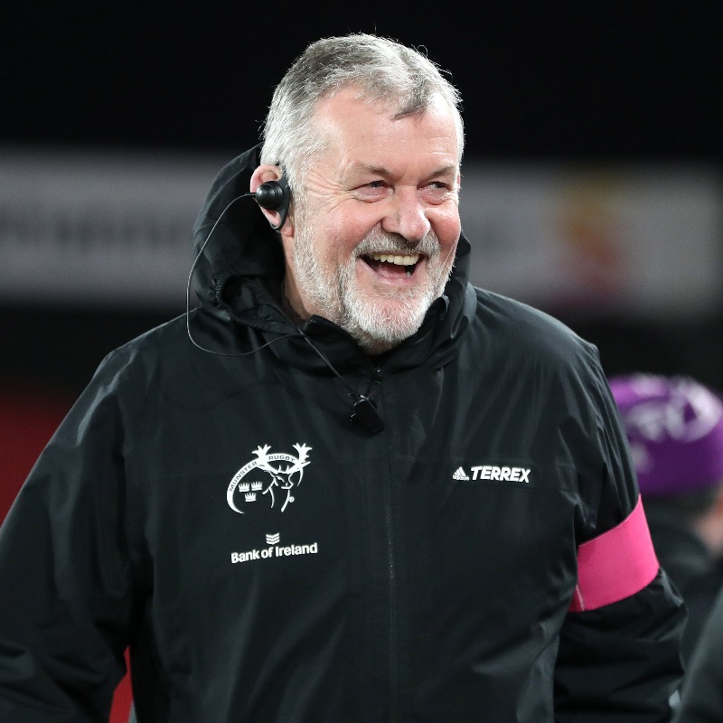 Munsterrugby's tweet photo. Team Manager Niall O’Donovan will depart Munster Rugby this summer after a superb 28-year career with Munster &amp; Irish Rugby.

A Munster legend, thank you Niallo for all you have done for the club &amp; we look forward to more special memories being made before the summer. 

#SUAF 🔴