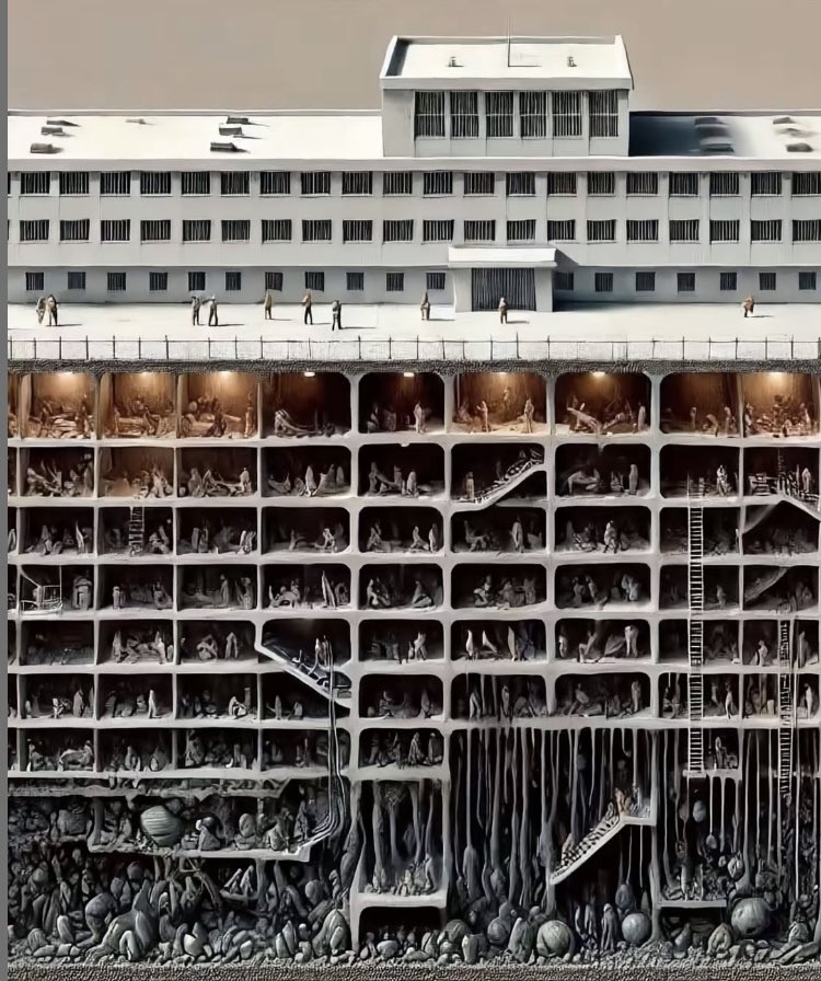 gambaran penjara sednaya 

dibangun berlapis-lapis, ruangan sempit dan sirkulasi udara yg tidak terlalu baik

bayanginnya saja udah nyesek duluan