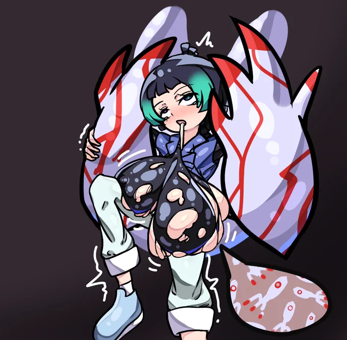 前に描いてた白セル浸食キュ 