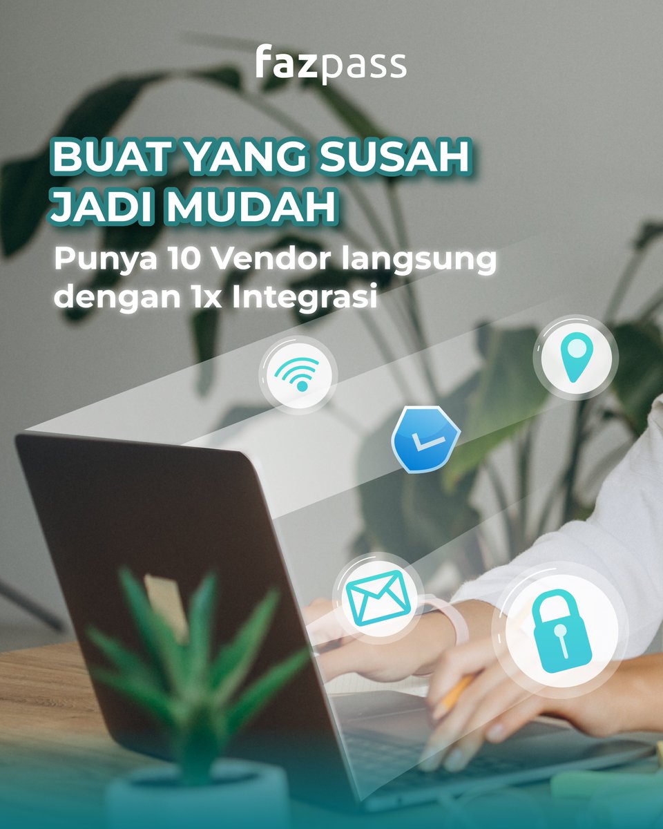FazpassSecure's tweet photo. Buat yang Susah Jadi Mudah 🔑

💻 Hemat waktu, lebih efisien!
📍 Semua vendor langsung terhubung tanpa repot!
📩 Pengiriman data lebih cepat dan aman!

Siap beralih ke solusi https://t.co/NHsEVOUGyi? 🚀

#Fazpass #OTP #MultichannelOTP #banking #startup #tech #WAOTP #SMSOTP https://t.co/waeAUiRopc