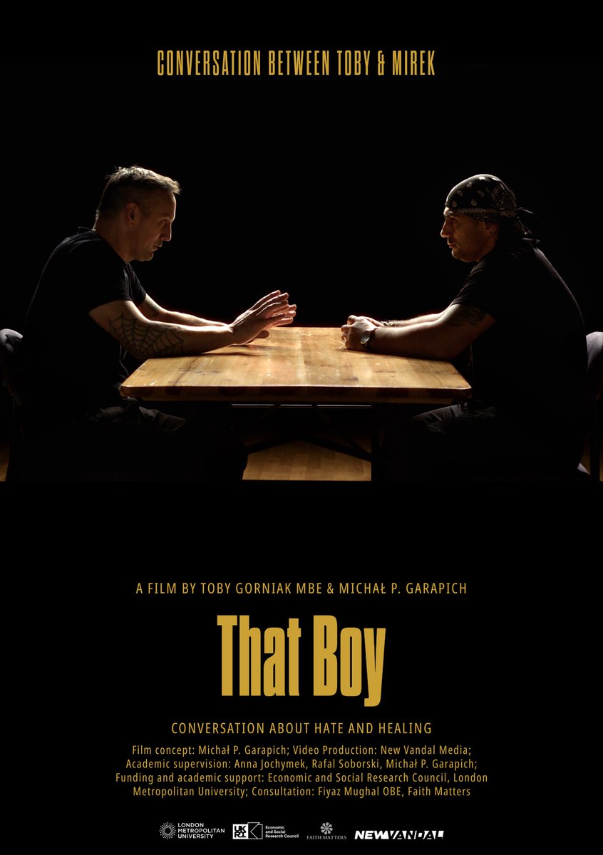 A Roma man. A former Neo Nazi.
Our film was screened in the European Parliament.
Tears. Silence. Truth.
This must be seen, and my story must be heard.
I am “That Boy” … Peace &amp; ❤️<a href="/LondonMetUni/">London Met Uni</a> <a href="/MichalPGarapich/">Michał P. Garapich</a> <a href="/AnnaJochymek/">Anna Jochymek</a> <a href="/rafalsoborski/">Rafal Soborski</a> <a href="/FaithMattersUK/">Faith Matters</a> <a href="/LondonMetSSSP/">School of Social Sciences and Professions</a> <a href="/ESRC/">Economic and Social Research Council</a>
