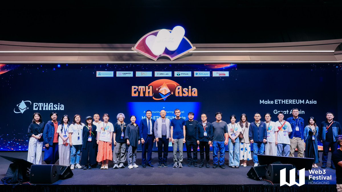 AudreyTang_'s tweet image. When we all come together,
Make Ethereum Asia Great Again! #ETHAsia
Huge thanks to all our speakers, co-host partners, EF, and the local eth communities across Asia for your support!
Most importantly, thanks to every one of you who still loves Ethereum!