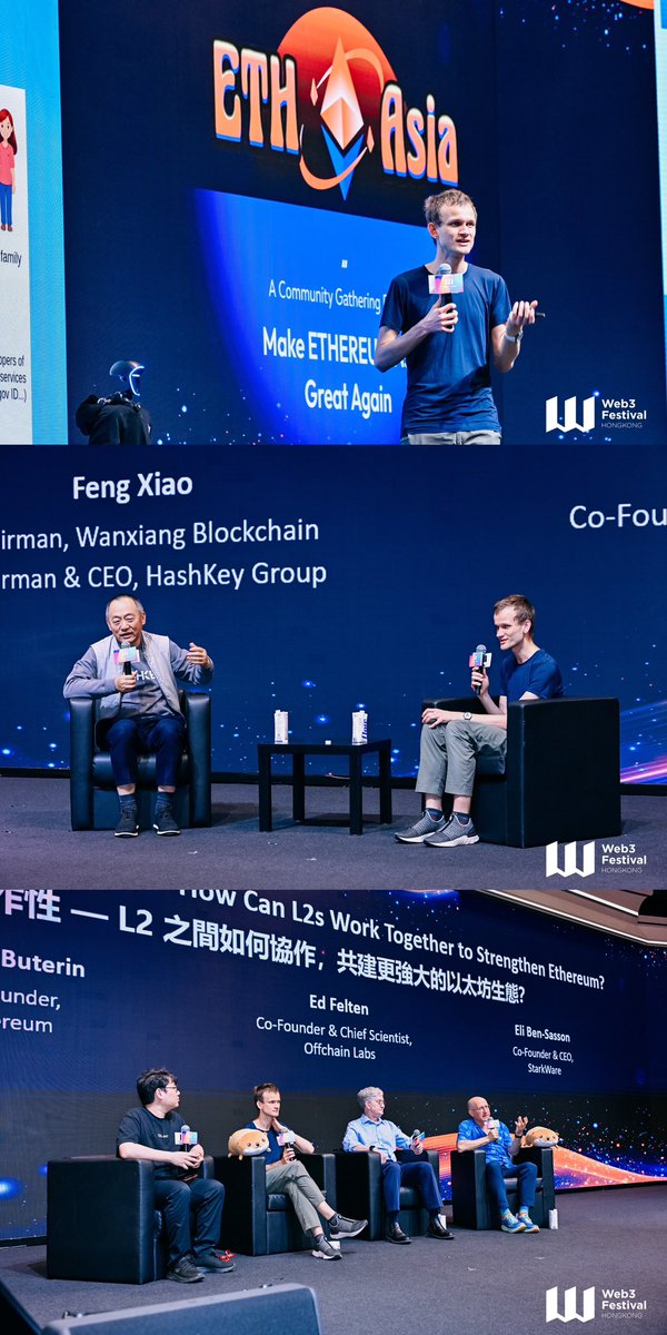 AudreyTang_'s tweet image. When we all come together,
Make Ethereum Asia Great Again! #ETHAsia
Huge thanks to all our speakers, co-host partners, EF, and the local eth communities across Asia for your support!
Most importantly, thanks to every one of you who still loves Ethereum!