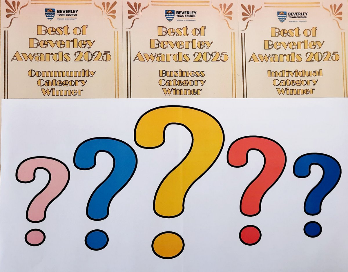 We're looking forward to celebrating the Best of Beverley at the Town Council's awards night on Friday .  Good luck to the finalists. Thank you to all were nominated but didn't make the shortlists.  The competition was extremely strong &amp; the judges had a tough job!