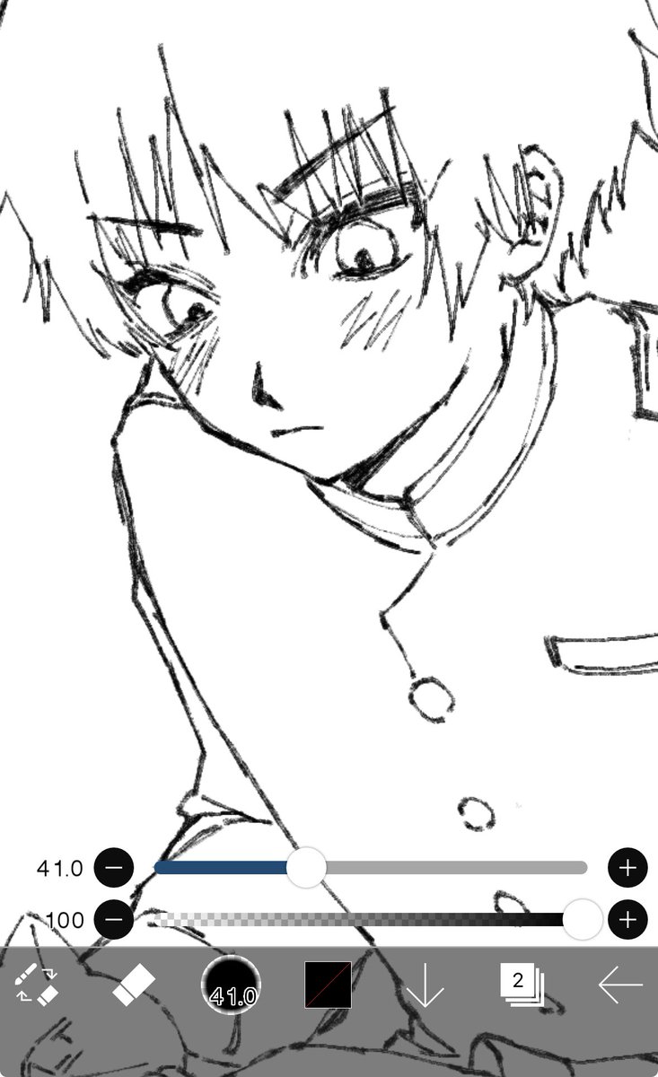 久しぶりすぎて描き方めっちゃ変わってる