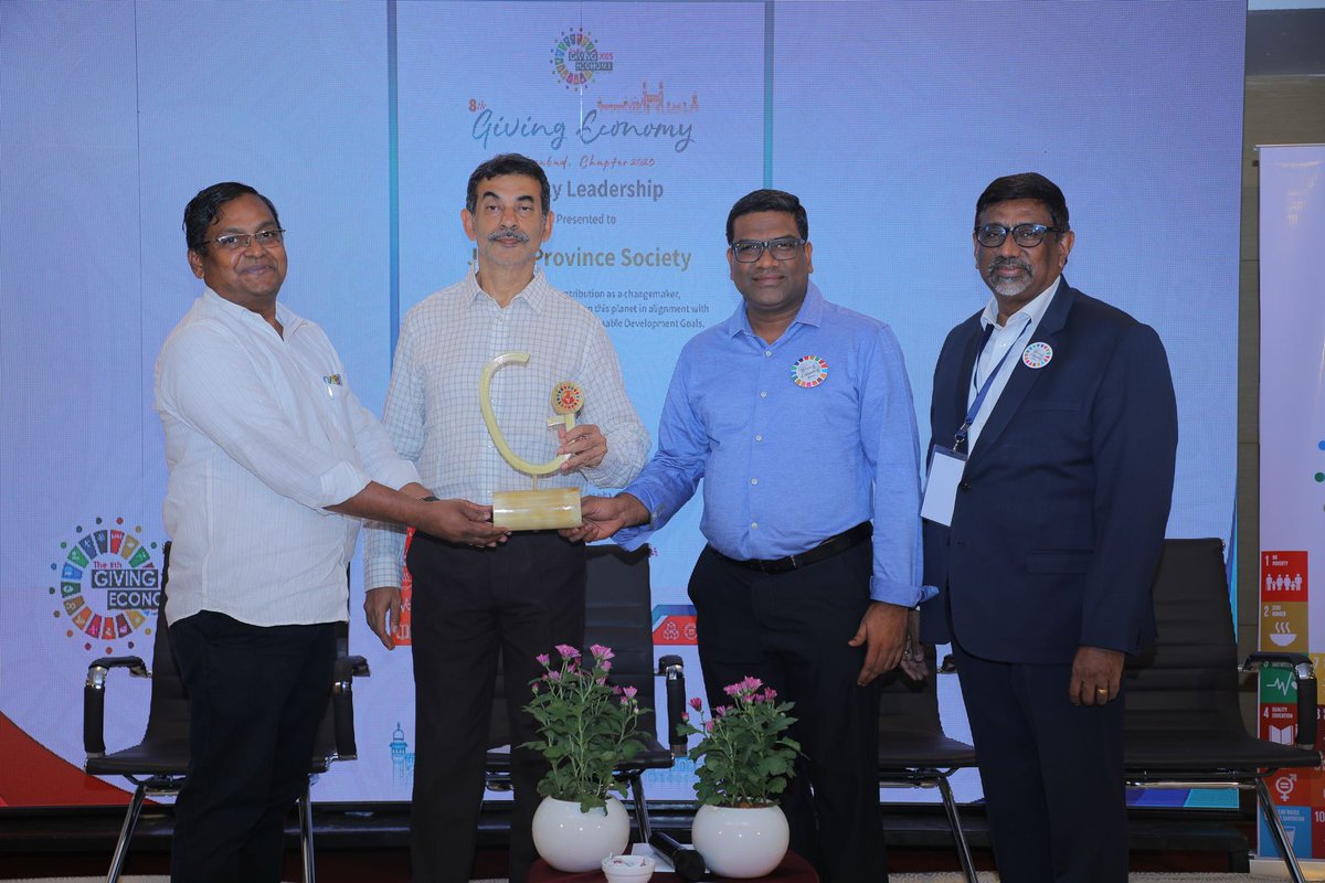 Thrilled to share that our partner, the Jesuit Province Society in Hyderabad, has been honored with the #CharityLeadershipAward at the GEC Excellence Awards 2025! 🌍👏
linkedin.com/feed/update/ur…