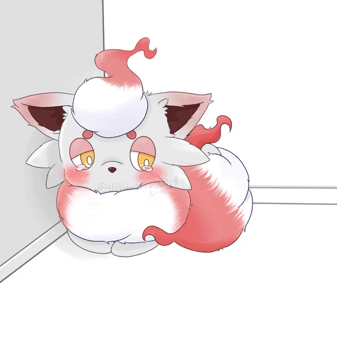 ご主人、早く帰ってこないかなぁ #ゾロア #pokemon #ポケモンファンアート #pokemonfanart #ポケモン