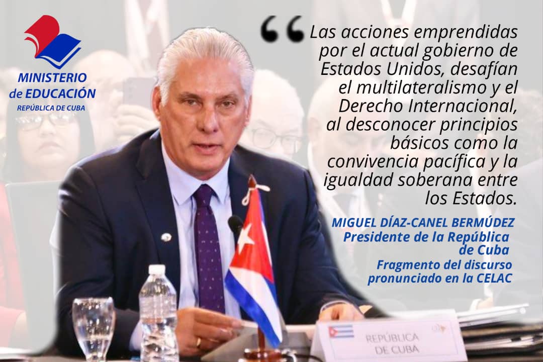 Contundente denuncia de <a href="/DiazCanelB/">Miguel Díaz-Canel Bermúdez</a> en #CumbreCELAC2025.

#Matanzas