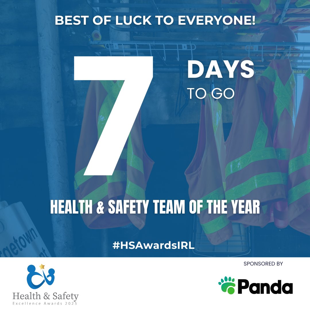 The team at Panda is excited to discover who will take home the coveted awards at the H&amp;S Awards on April 17, 2025 at Crowne Plaza Hotel, Santry.

Best of luck to all finalists, especially those in our sponsored award – Health &amp; Safety Team of the Year.🎉

#HSAwardsIRL