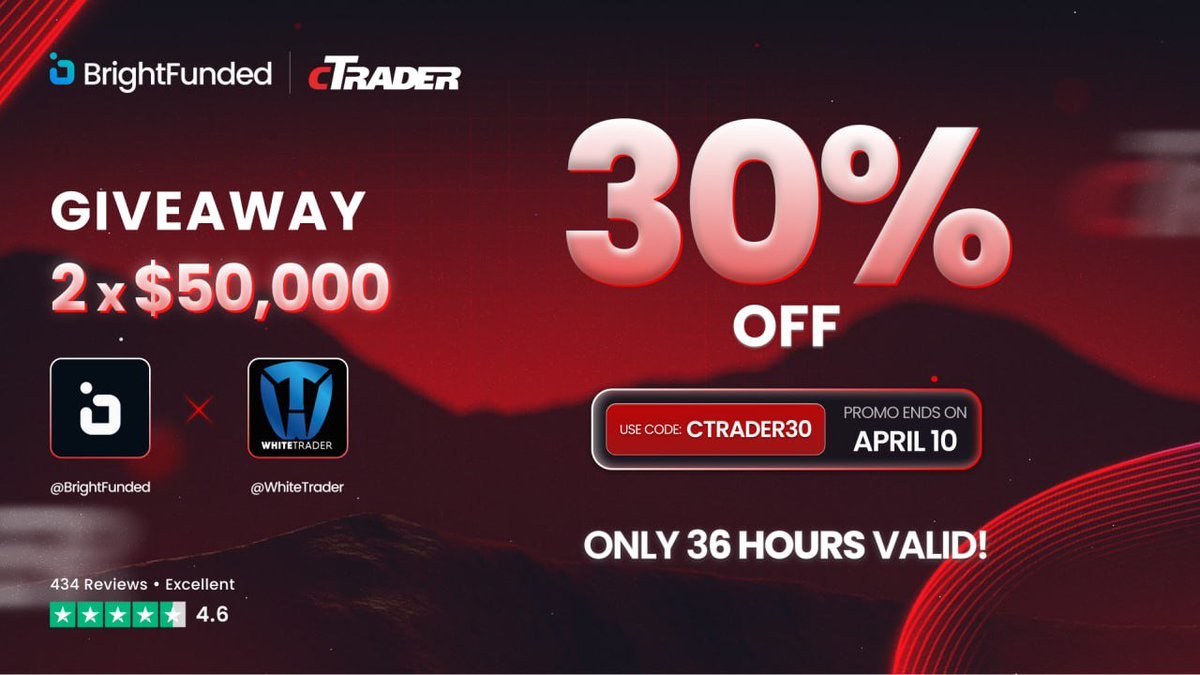💵 100.000$ para 2 de vosotros  

Como cada mes, sortearé challenges para vosotros, esta vez son 2 de 50.000$ 

Requisitos para participar:  

- Seguir a <a href="/WhiteTrader_/">White 🦅</a> <a href="/BrightFunded/">BrightFunded</a> y <a href="/BrightFundedES/">BrightFunded - Español</a>
- Dar like y RT 
- Menciona a 2 amigos

Ganadores el lunes 14 a las 20PM CET