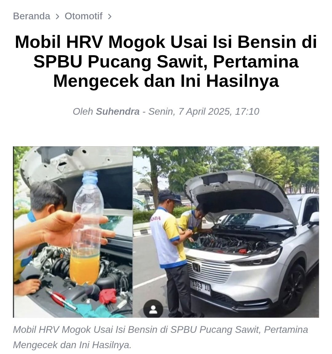 Dan terjadi lagi....
<a href="/pertamina/">PERTAMINA</a>

suarakalbar.co.id/2025/04/mobil-…