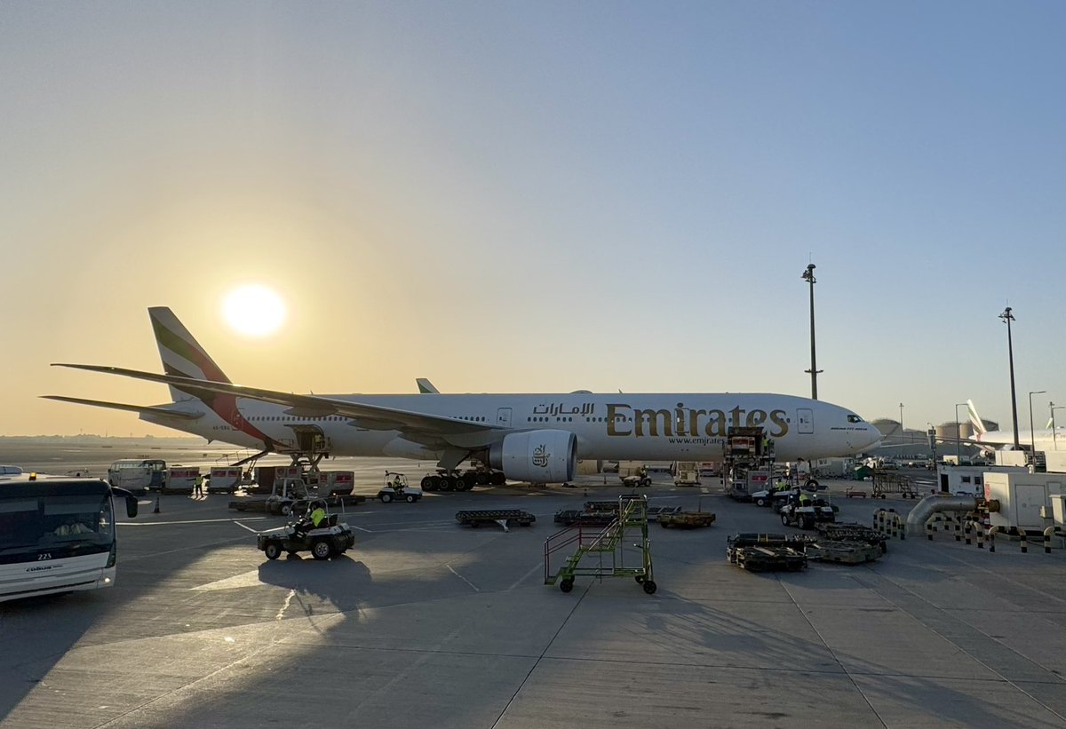 SatyakiRaghuna1's tweet photo. Travelling home to India’s only 5-Star terminal @BLRAirport from the #PTExpoConf via the world’s busiest international hub at #DXB. The @emirates line-up is quite something to behold. @DubaiAirports @DXBMediaOffice @visitdubai #avgeek #aviation #travel #transport #airports https://t.co/Tx3CX1MG9G