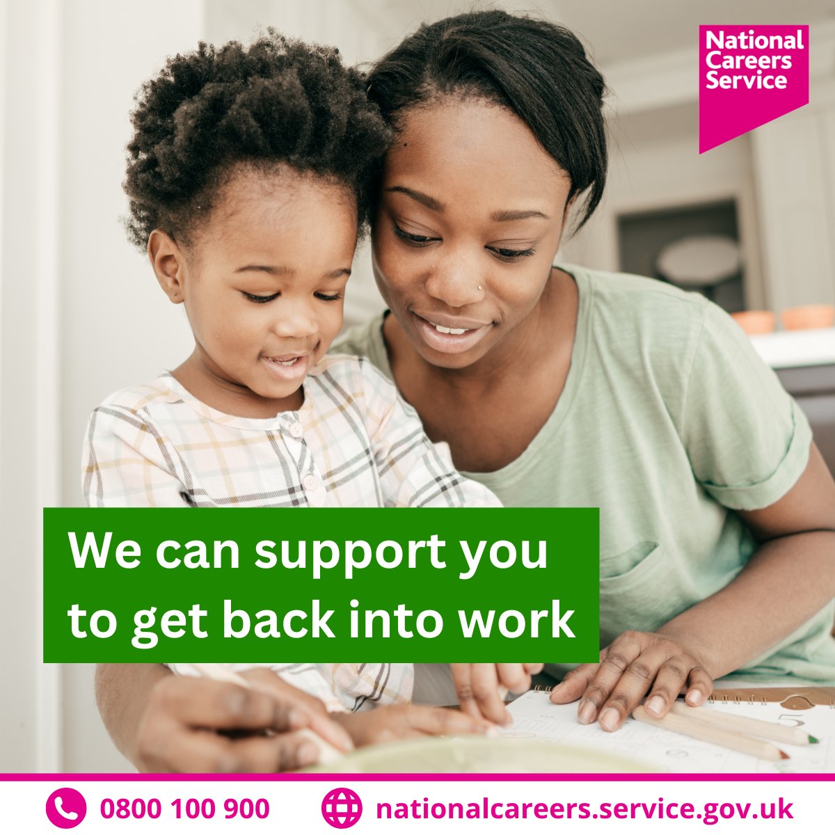 Been out of work for a while? You're not alone and there is support available
The National Careers Service offers free advice to help you rebuild confidence, update your CV, and take your next step.
📞 0800 100 900
💻 nationalcareers.service.gov.uk