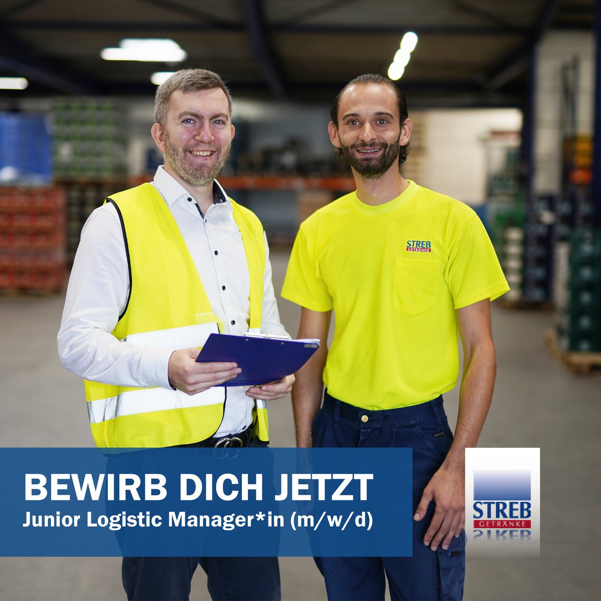 Werde Teil unseres Teams! 🚛

Die Getränke STREB AG sucht einen Junior Logistic Manager*in (m/w/d) in Teilzeit oder Vollzeit.

Wir freuen uns auf Dich! 😊

Streb – Wir leben Getränke.

#StrebAG #Karriere #Jobs #Gaggenau #Logistik #Getränke