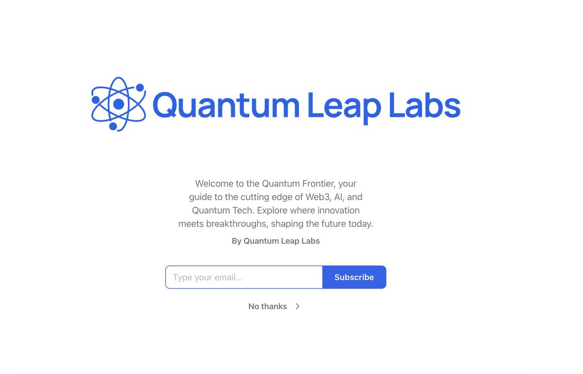 Check your mail as April's edition of The 5' Quantum Leap has dropped 🫳 

VCs Vs Vibecapital
Crypto's record outflows
ICP ecosystem 
&amp; more...

Not already subscribed? Change that 👇
quantumleaplabs.substack.com