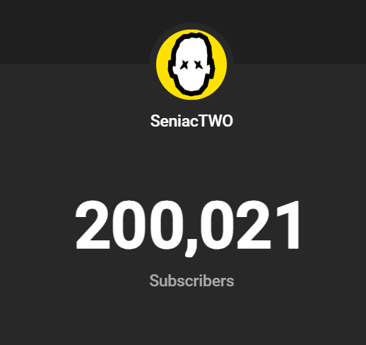 200K subs on SeniacTwo! Thank you so much for the support on the second channel and really happy you all enjoy the content over there! i can't thank you all enough for the love you show! keep being foolish!