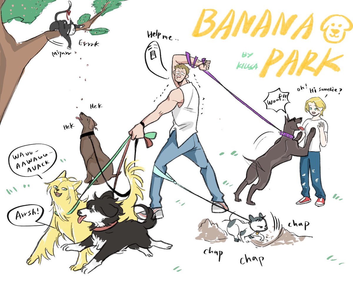 killvard's tweet image. BANANA PARK🐶 #bananafish #asheiji