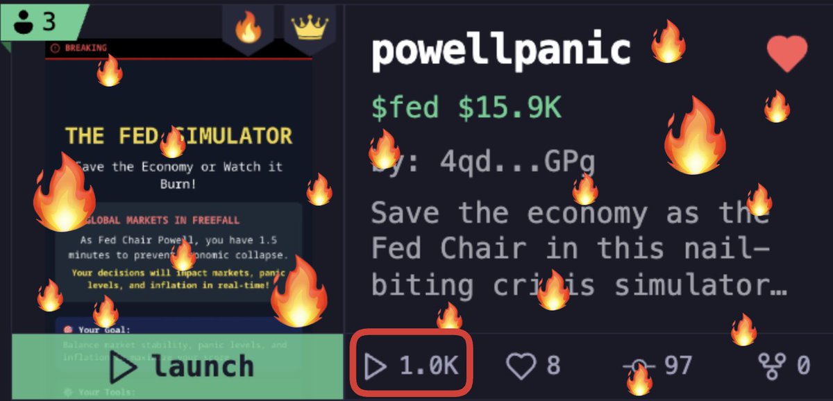 thefedsimulator's tweet photo. 1k unique plays in 48hrs 

that's whatsup

$fed https://t.co/HoP2nSfwGx