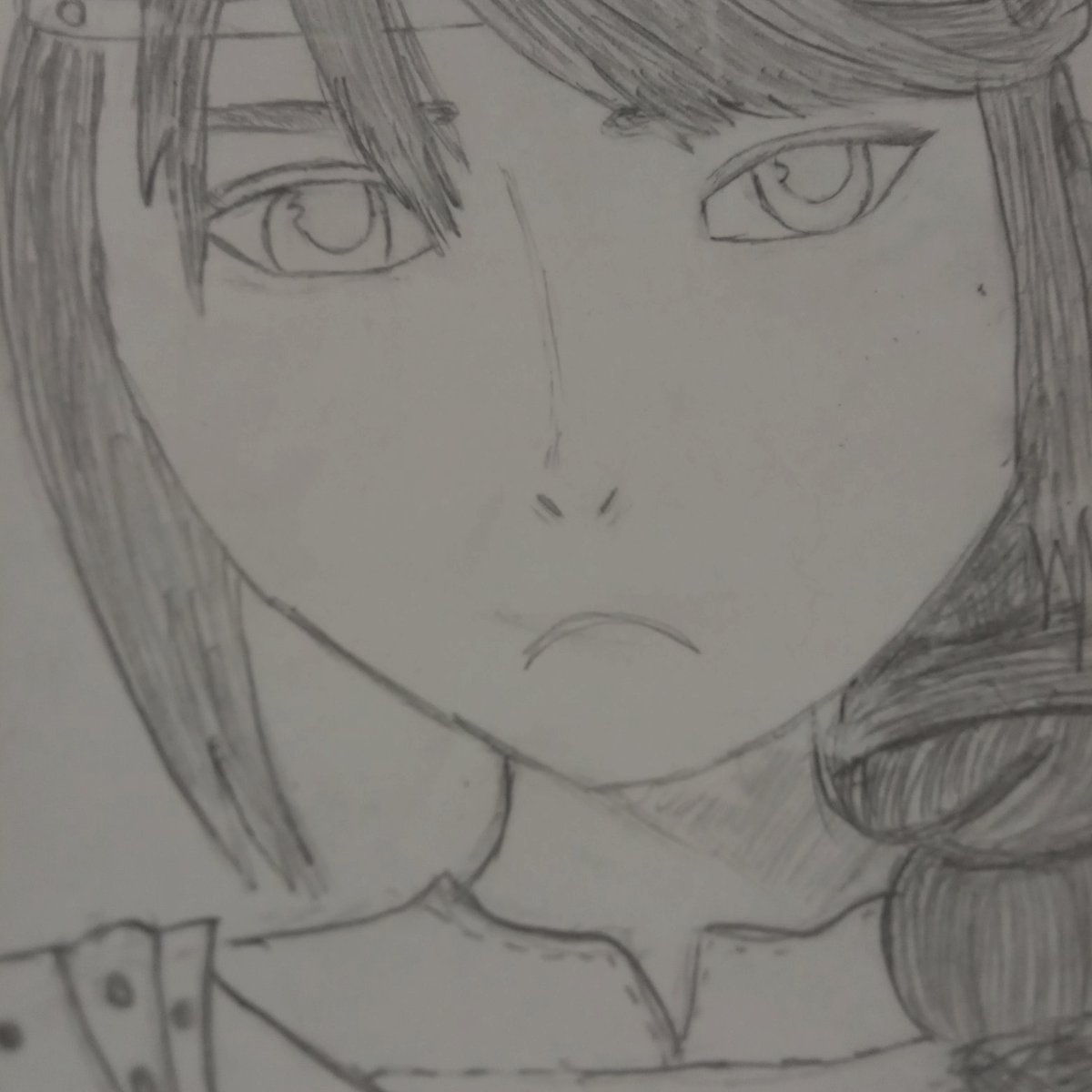 so real! she’s sad ‘cause i can't draw her nose right 😔😔😔