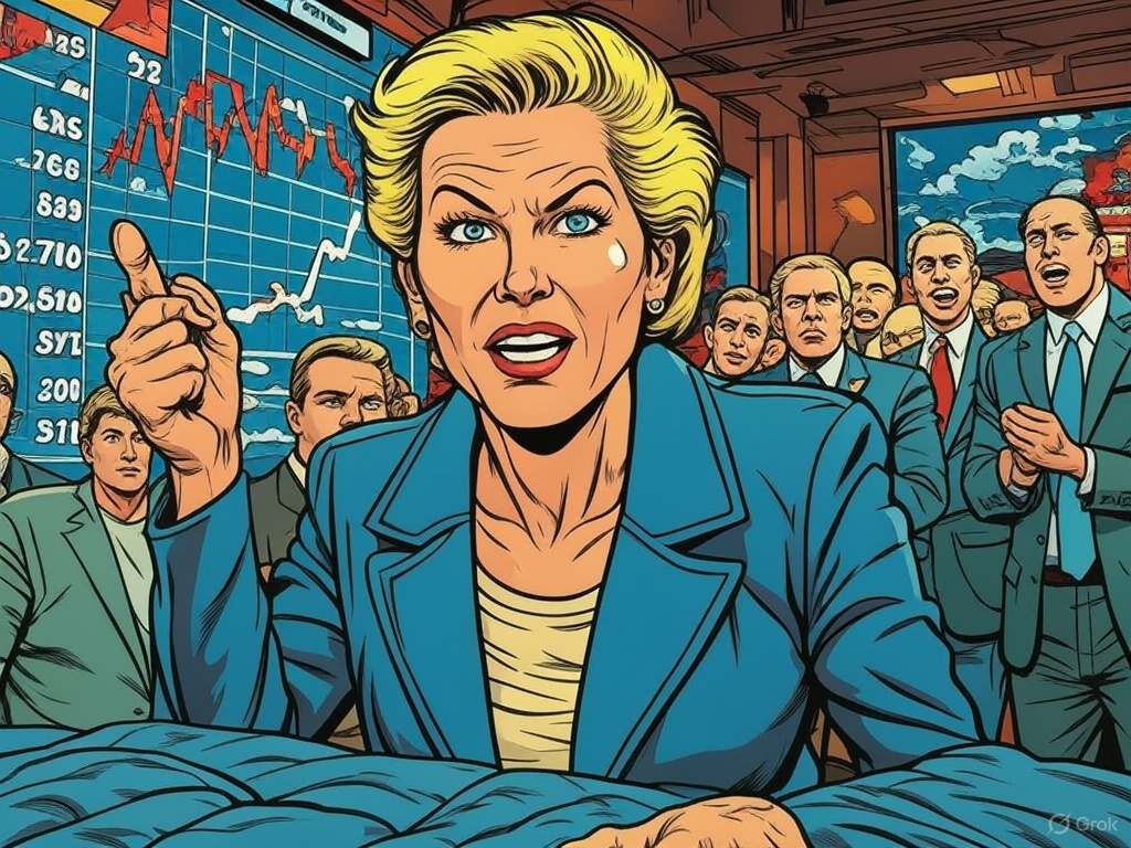 Cryptoxinsight's tweet photo. BREAKING: @SenWarren calls @realDonaldTrump tariff policy “corruption,” accuses him of rigging markets for insiders. Demands full investigation.
Markets rally briefly, but political storm is brewing.

Read more: https://t.co/HY1rM1NEqj 
#TrumpTariffs #Tariffs #CryptoNews https://t.co/ENVHLYL1Ov