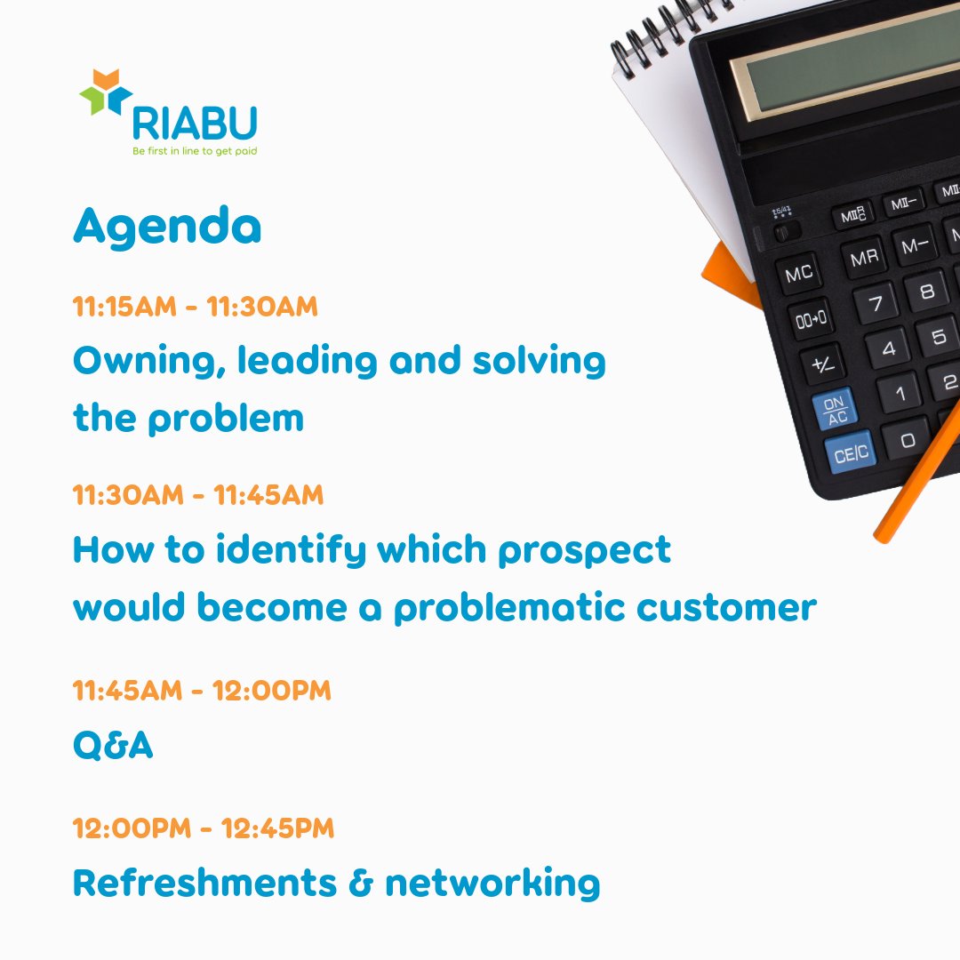 RiabuLLP's tweet photo. Late payments slowing down your business?​

Only 7 DAYS LEFT until the RIABU workshop! ​

Walk away with proven strategies to improve cash flow and protect your business.​

🎟️ Secure your seat before it’s too late: https://t.co/xSog9ibbHG ​

#LatePayments #FinanceTips #Workshops https://t.co/1UCiqfRBLH