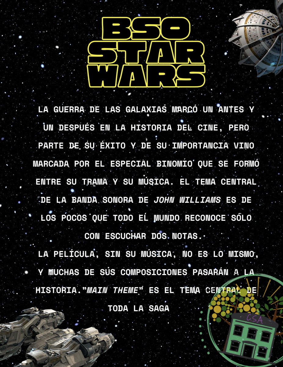 Esta semana el <a href="/Claudio_CEIP/">CEIP Claudio Sánchez Albornoz</a> estamos celebrando nuestra #semanacultural relacionada con el proyecto global del cine 🎥🎞️#proyectosdelClaudio 

Y en el proyecto #Musiclaudio esta semana suena...🎵