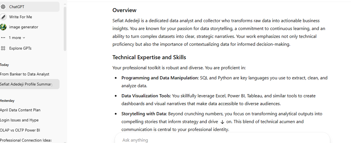 soffytalks_data's tweet photo. I decided to test different AI tools to see how they'd describe me, just to check their reasoning. Not bad at all! Attached are screenshots from DeepSeek, Gemini, ChatGPT, and Queen Chat. #ALX_AiSK #ALX_AI https://t.co/YcgSYCVYIq