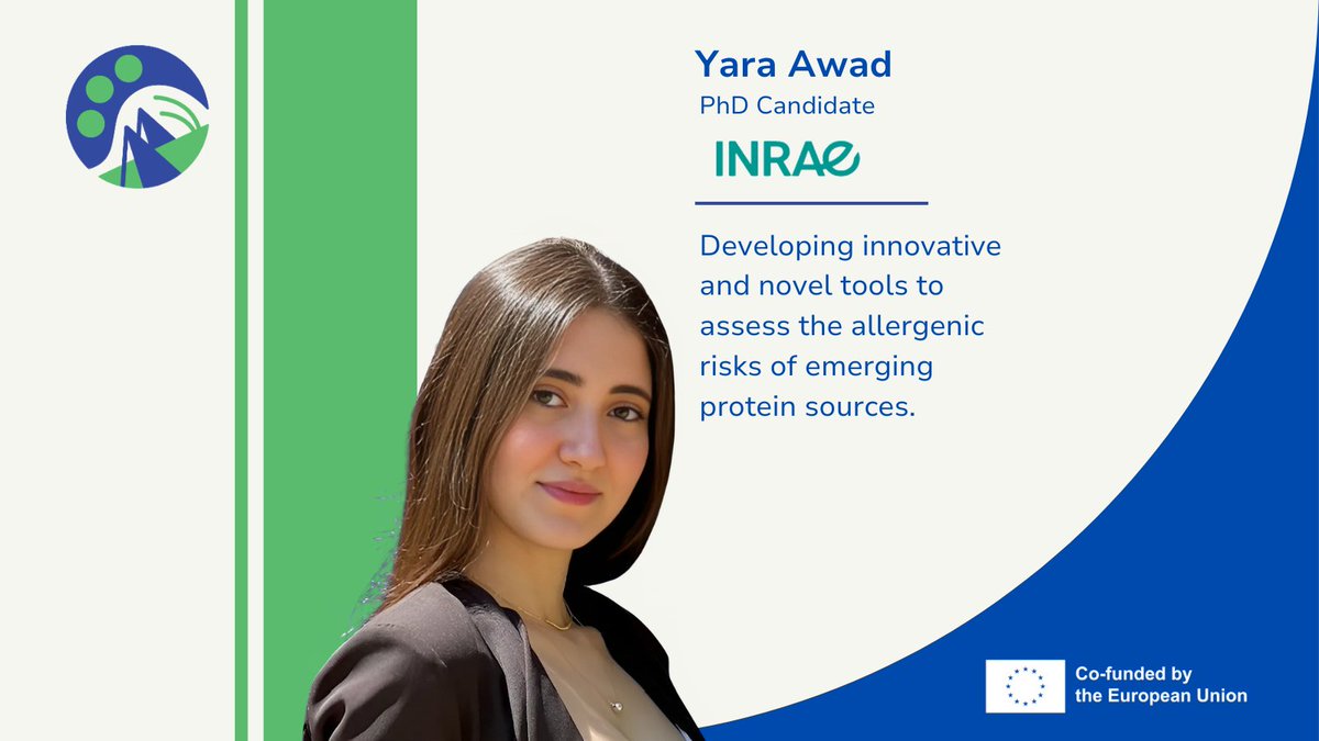 GIANT LEAPS project (@giantleapseu) on Twitter photo Meet our #GiantLeaps Young Investigators!
Yara Awad is a PhD student at <a href="/INRAE_Intl/">INRAE_International</a>. As part of her thesis, she is focusing on developing innovative & novel tools to assess the #allergenic risks of emerging protein sources
🔗ow.ly/eZhw50Vx9Pm Meet our #GiantLeaps Young Investigators!
Yara Awad is a PhD student at <a href="/INRAE_Intl/">INRAE_International</a>. As part of her thesis, she is focusing on developing innovative & novel tools to assess the #allergenic risks of emerging protein sources
🔗ow.ly/eZhw50Vx9Pm