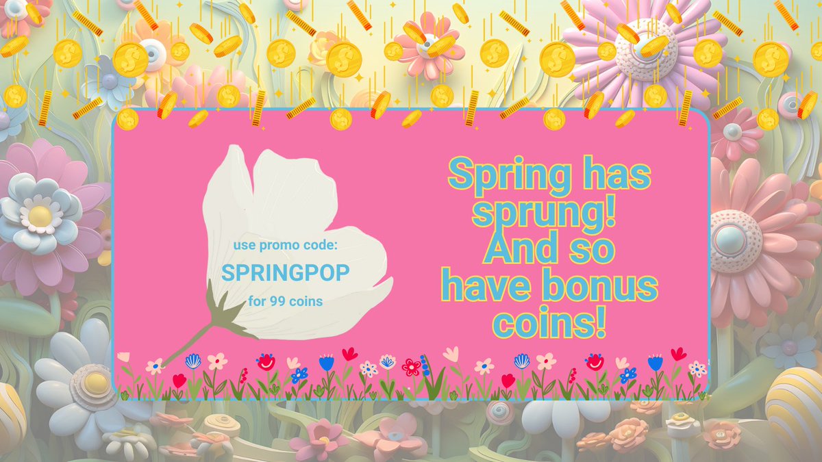 CointiplyFaucet's tweet photo. Spring has sprung—and so have bonus coins! 💰🌸

Use promo code SPRINGPOP to claim 99 coins, just because we love you.

Don't forget to play Spring Bingo today! 🎯
#SpringBonus #Cointiply https://t.co/qcasfLkRq5