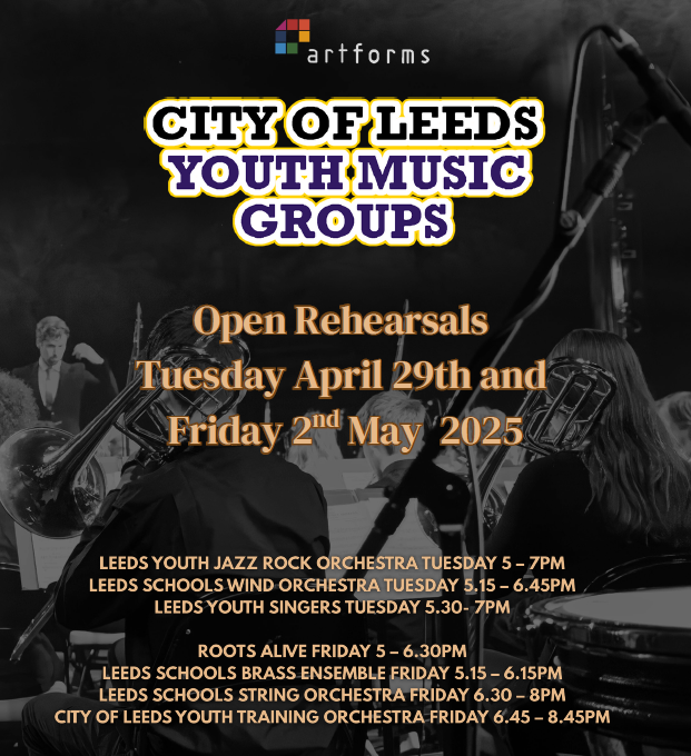 ArtForms (@artformsleeds) on Twitter photo Thinking of joining one of the City of Leeds Youth Music Groups, come to one of our open rehearsals.
If you want to come along and try out please email
educ.artforms@leeds.gov.uk
For more information please visit our website.
artformsleeds.co.uk
#cityofleedsyouthmusic Thinking of joining one of the City of Leeds Youth Music Groups, come to one of our open rehearsals.
If you want to come along and try out please email
educ.artforms@leeds.gov.uk
For more information please visit our website.
artformsleeds.co.uk
#cityofleedsyouthmusic