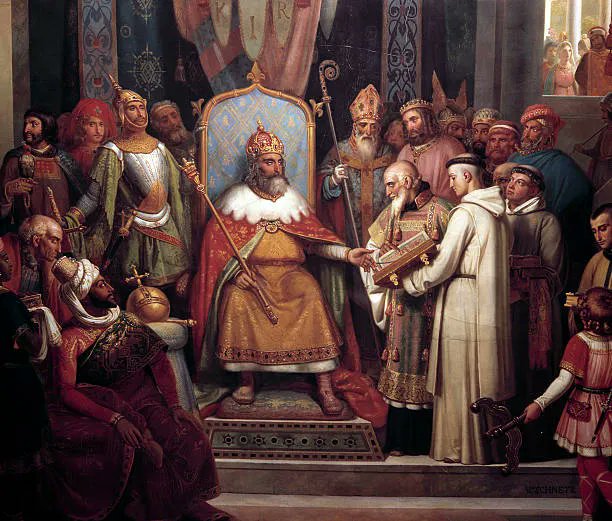 __Bookmarked's tweet photo. ⚔️Charlemagne –Derek Wilson/Alessandro Barbero
Both offer solid portraits of the Carolingian king who tried to rebuild Rome in the 9th century. Barbero’s is more scholarly, Wilson's is more narrative. #ad #History 
Barbero
https://t.co/qoZJk3k6fF
Wilson
https://t.co/ciQUQZWTbE https://t.co/28F0CwT473