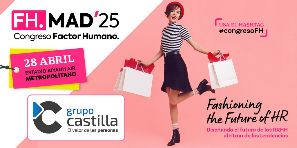 #SAVETHEDATE 28 DE ABRIL: ¿Listo para rediseñar el futuro del talento? 🚀
Te esperamos en #CONGRESOFH
📍 Stand 31 – Estadio Metropolitano
Descubre nuestro Enfoque 360º y Clak!, plataforma de #elearning que impulsa el desarrollo.
#RRHH #SomosGrupoCastilla
grupocastilla.es